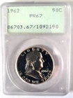 1962 50C PCGS PR67 Rattler 109 prefix
