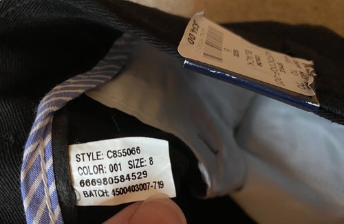 CHAPS - BOY'S Black Flat Front CHINO Approved School Wear Pants SIZE 8 Stretch - Picture 5 of 7
