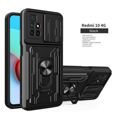 Case For Xiaomi 15TPro POCO X7/X6/X5 Pro Camera Cover Card Slot Shockproof Stand