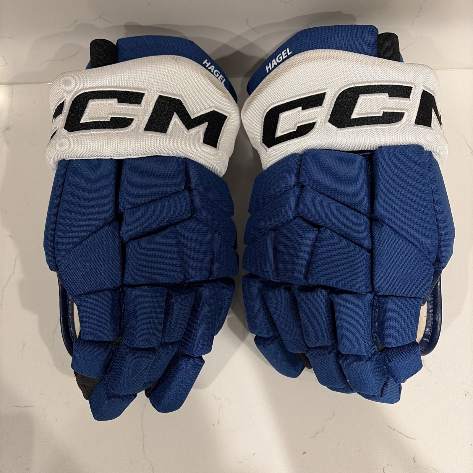 BRANDON HAGEL Game Used CCM Hockey Gloves TAMPA BAY LIGHTNING Rare