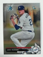 2017 Bowman Draft #BDC-169 James Marinan Chrome Los Angeles Dodgers Baseball 1st
