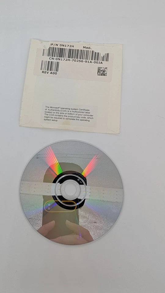 Microsoft Windows Vista Home Premium 64 Bit SP1 DELL Reinstallation DVD Disk - Image 2 of 2