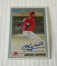 2010 Bowman Chrome Prospects Aroldis Chapman RC #BCP199 Autograph Reds