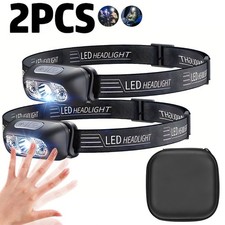 Super Bright USB Rechargeable Headlamp Waterproof LED Head Torch Headlight New