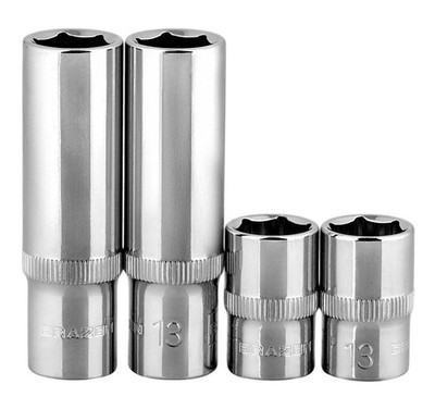BRAZEN 13mm Socket Four Pack (3/8'' Drive, Multi Type) 13 mm