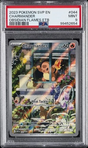 2023 POKEMON SVP EN-SV BLACK STAR PROMO #044 CHARMANDER PSA 9