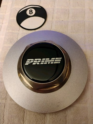 #ad #ad x1 Prime 6 1 4quot; WHEEL CENTER CAP #93 Fade Gold Hex Top On Painted Silver Flange $69.50
