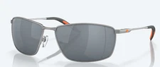Costa Del Mar TURRET Gray Silver Mirror Polarized Polycarbonate TUR228OSGP