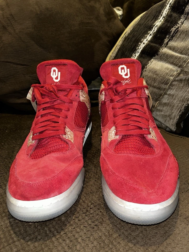 Nuevo Jordan 4 Retro Oklahoma Hombre’s Zapatos Atléticos Tenis Foto 2 de 4