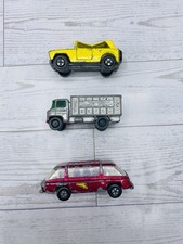 Vintage Matchbox Lesney Lot Land Rover Safari VW Wagon Truck 1:64 Scale Diecast
