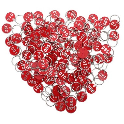  100 Pcs Schlüsselwörter Metall Nummern Nummerierte Tags Schlüsselbeschriftungen