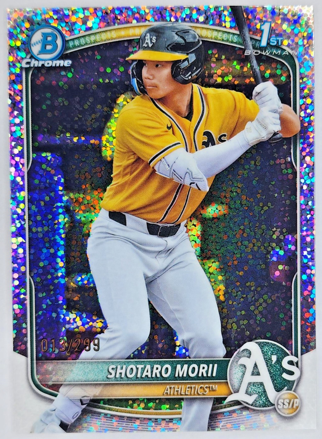 2025 Bowman Chrome Shotaro Morii #BCP-170 1st Bowman Speckle /299