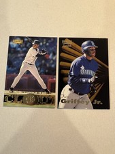 1997 Pinnacle(Clout)Ken Griffey Jr #193 & 1996 Zenith Can Griffey Jr Card #1