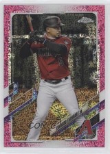 2021 Topps Chrome Magenta Speckle Refractor 71/350 Eduardo Escobar #73 09wc