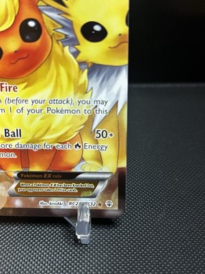 Pokemon Generations Flareon EX Radiant Collection Full Art Holo RC