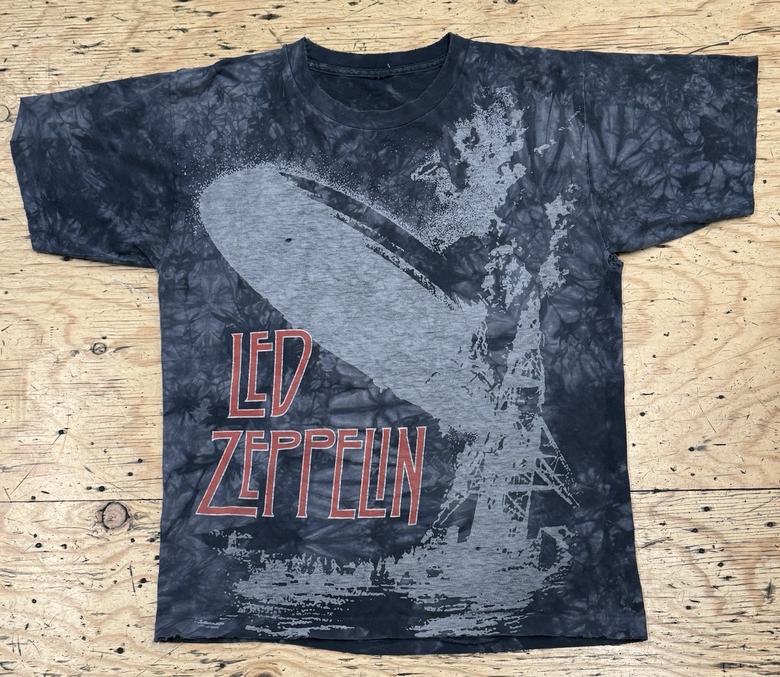 Liquid Blue LED Zeppelin Exploding Zeppelin Tie D… - image 1