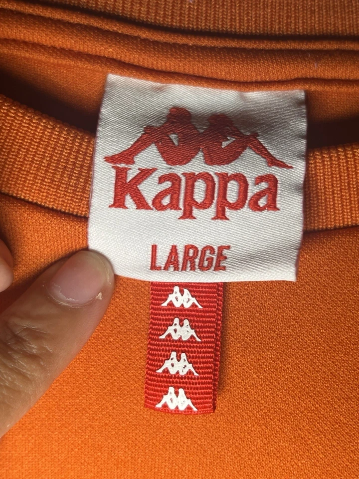 Camisa Kappa Naranja y Negra Manga Larga Talla L Cuello Redondo Foto 4 de 4