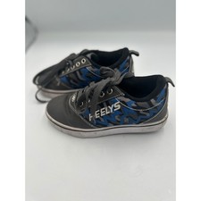 Heelys Pro 20 Boys Skate Shoes Charcoal Blue Geometric Lightning Size US 2Youth