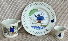 Paddington & Co Coalport Made In England Plate, Mug And Egg Cup