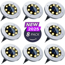 32X LED SOLARLEUCHTE BODENSTRAHLER AUßEN IP65 GARTENLEUCHTEN GARTEN Ubtmtttebhjs