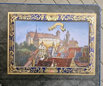 Vintage Nürnberger Lebkuchendose Gruß aus Nürnberg Kiste Box E. Otto Schmidt Alt