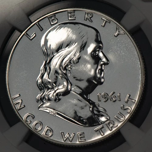 1961 50c Silver Franklin Half Dollar - Proof Coin - NGC PF 67 - SKU-X6214