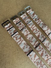 Camouflage Nylon Military one piece watch strap desert khaki 16mm 18mm 20mm 24mm