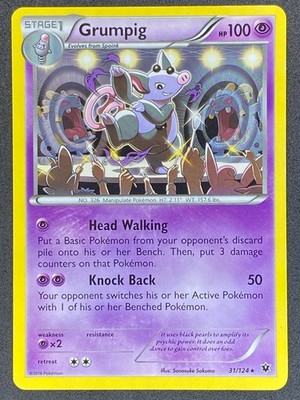 Pokémon Grumpig 31/124 FCO Fates Collide LP/NM