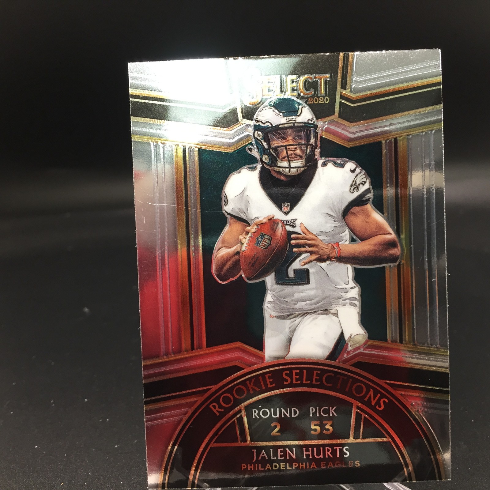 Jalen Hurts 2020 Panini Select Rookie Selections RS-19 Philadelphia Eagles EX