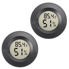 Mini Hygrometer Digital Thermometer Humidity Meter 2 Pack Hygrometer Reptile The