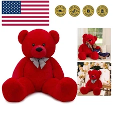 Big Teddy Bear 55 inches,Life Size Big Plush Stuffed Animal,Adorable and Soft...