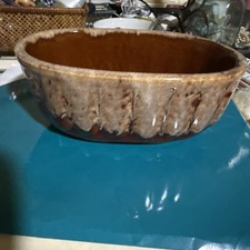 Vintage Brush USA 804 Brown Oval Planter In Excellent Condition