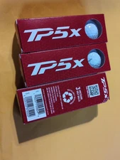 TaylorMade 2024 TP5x Golf Balls - White-9 Brand New In Box Urethane Golf Balls