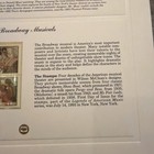 Donald Moss Broadway Musicals Postage Stamp Art USPS Farmable Gift 1993 Damaged — photo 4