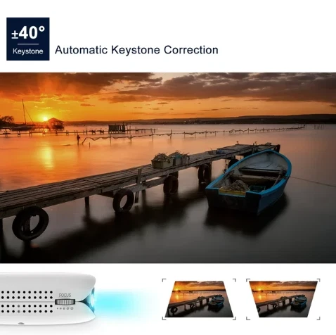 VANKYO 110" Class SD 480p LED Projector Burger 101 RD-606 - White - Image 2 of 4