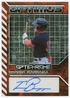 2025 Leaf Optichrome Travis Bazzana 2/4 Optimus Auto Prismatic Orange Refractor