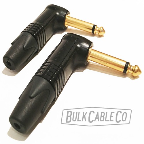 3.5 FT - MOGAMI 2524 GUITAR CABLE - NEUTRIK RIGHT ANGLE GOLD PLUGS - RA/RA ENDS - Picture 9 of 10