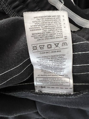 Adidas Pantalones Chándal Trackpants Pantalones Blanco Negro Talla L Hombre Men - Imagen 7 de 8