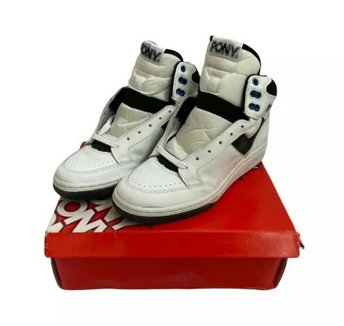 vintage pony rim hi basketball shoes 
