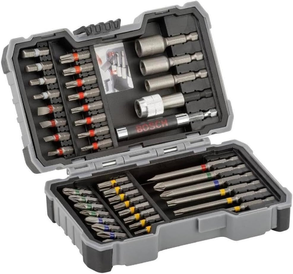 Bosch Professional Set 43 Pezzi Bit, Punte, Bussole Per Trapano Avvitatore