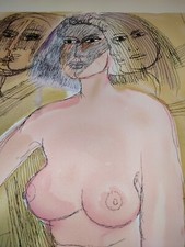 BRUNO CASSINARI vera serigrafia 85x70 del 1980  