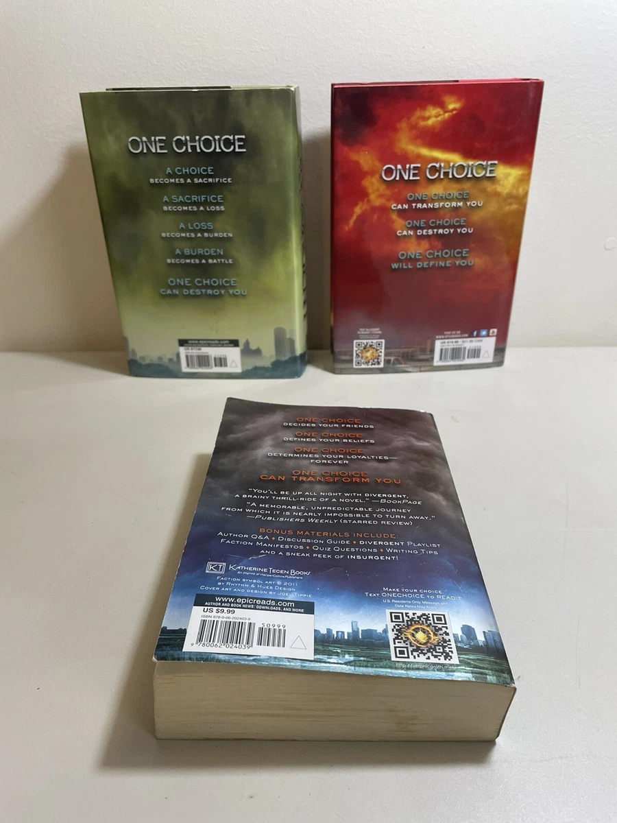 Divergent Series Veronica Roth Books 1-3 PB Insurgent Allegiant.