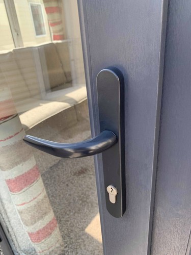 2x Black Door Handle For Static Caravan Ellbee Pair Mobile Home 240mm X 30mm - 第 1/7 張圖片