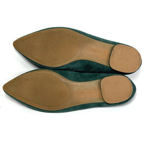 Nine West Okfineo Women’s Ballet Flats Pointed Toe Green Suede Size 7.5 M - Picture 11 of 11