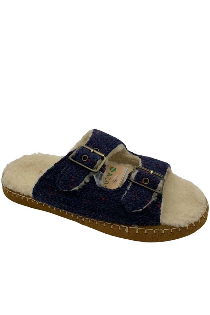 Acorn Mule Ragg – Pantofole Donna In Lana, Morbide E Con Supporto Plantare, Colore Medium