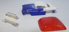 "NEW" T-DASH 50'S COUPE BLUE/WHITE TWO TONE T JET BODY RED WINDSHIELD 