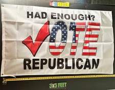 Donald Trump Flag FREE USA SHIP Save HE Vote Republican W Desantis USA Sign 3x5'