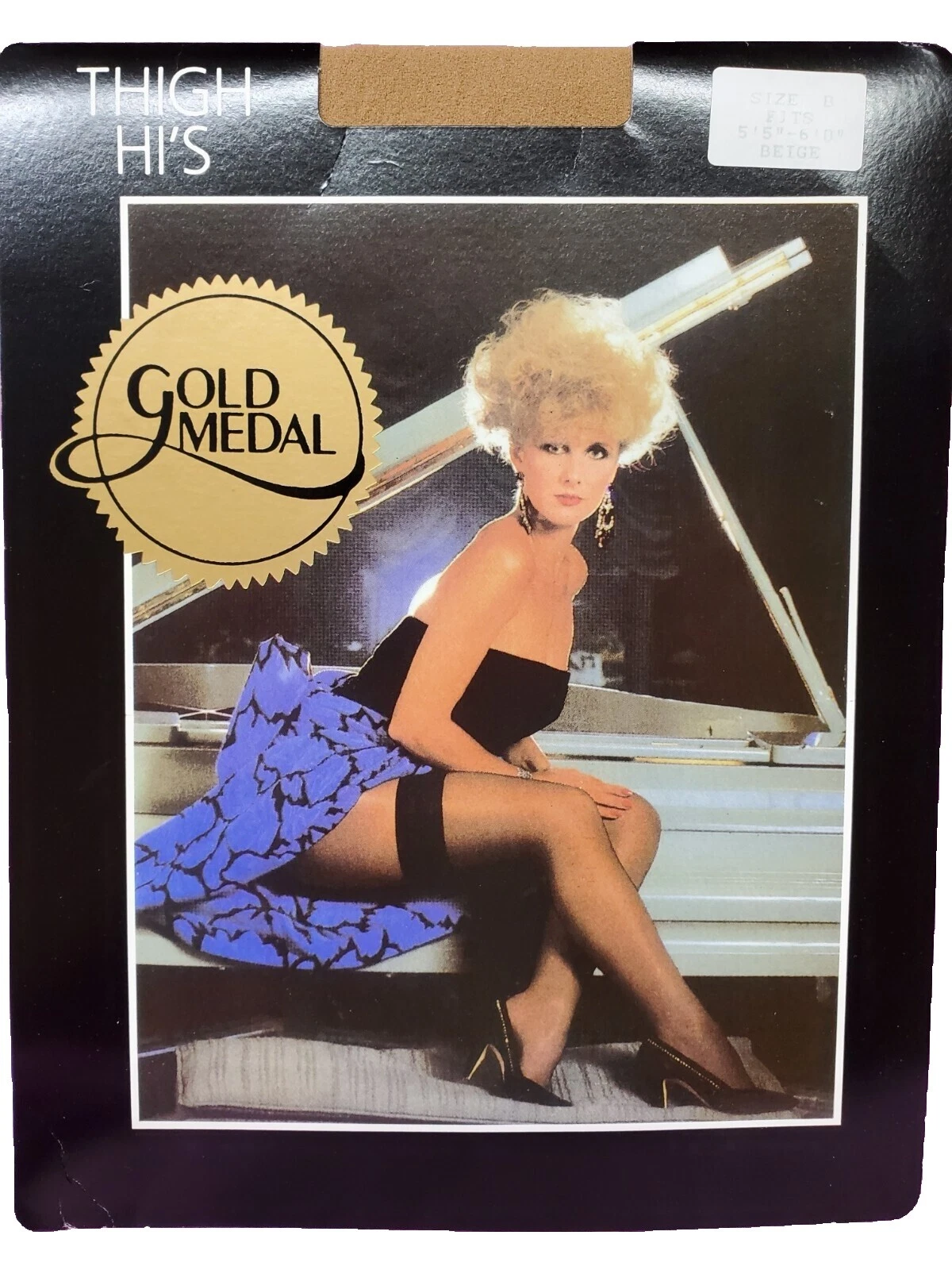 款 1980s 复古连裤袜、长袜女