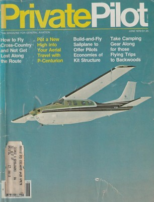 #ad Private Pilot Jun 1978 X Country P210N Pressure Flying Monerai Sailplane $9.87