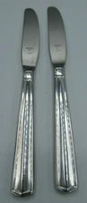 World Tableware NORWHICH Set of 2 Butter Spreader Knife 7-1/8" Stainless EUC